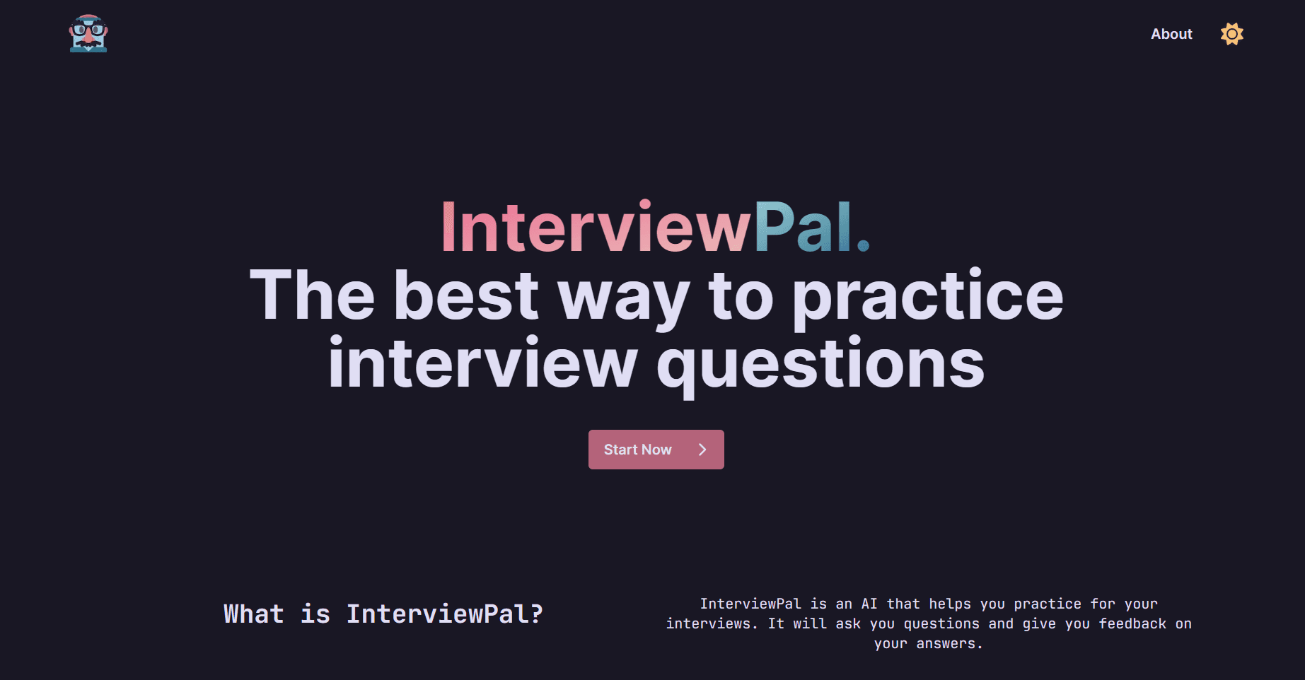 InterviewPal Homepage